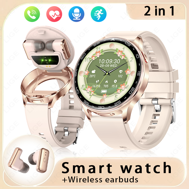 Smartwatch Headset - LIGE 2 In 1 TWS Headset