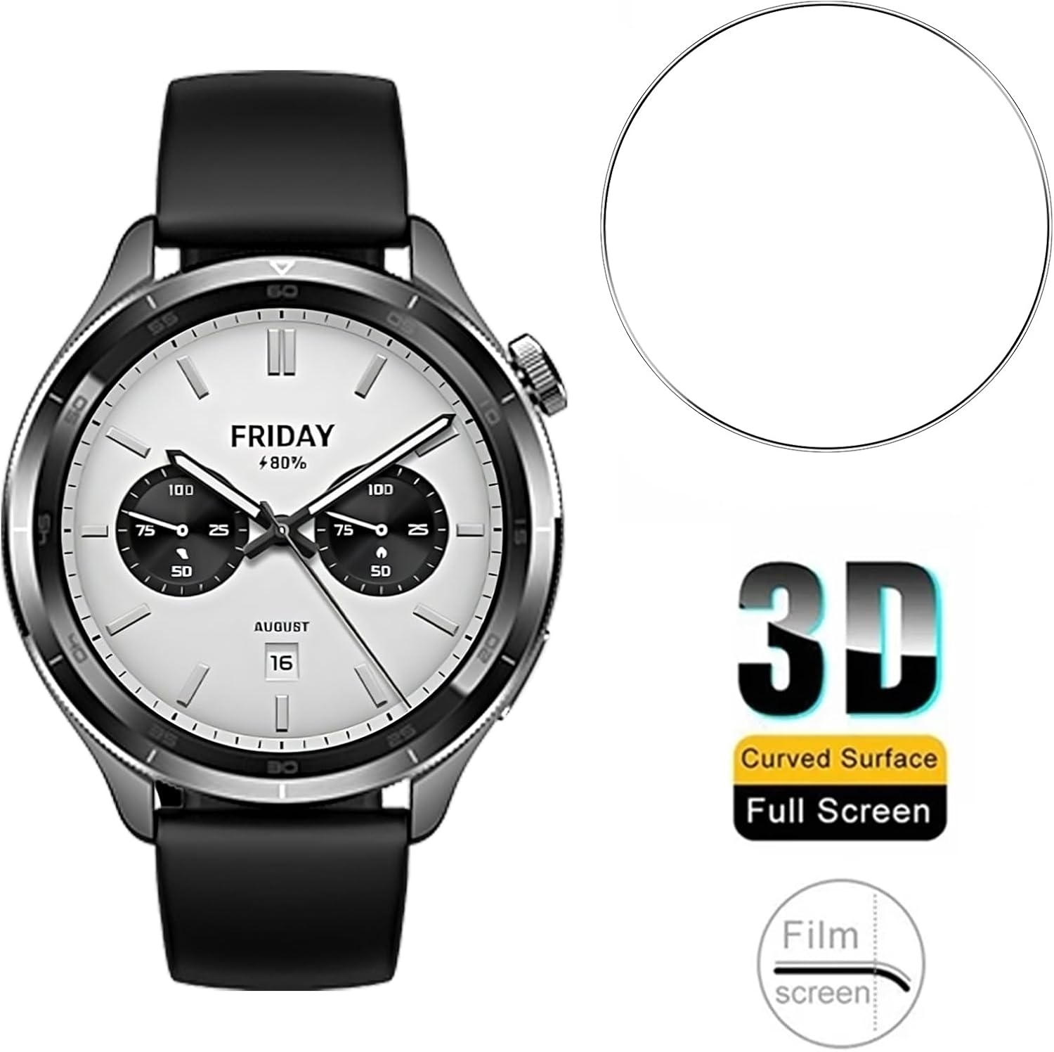 3PCS Tempered Glass Smartwatch - Xiaomi Smartwatch Accessories recensione e prezzo