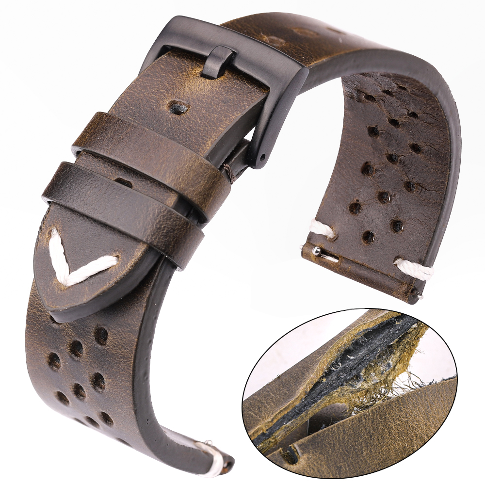 Breathable Genuine Leather Qui - Nylon Nato Strap recensione e prezzo