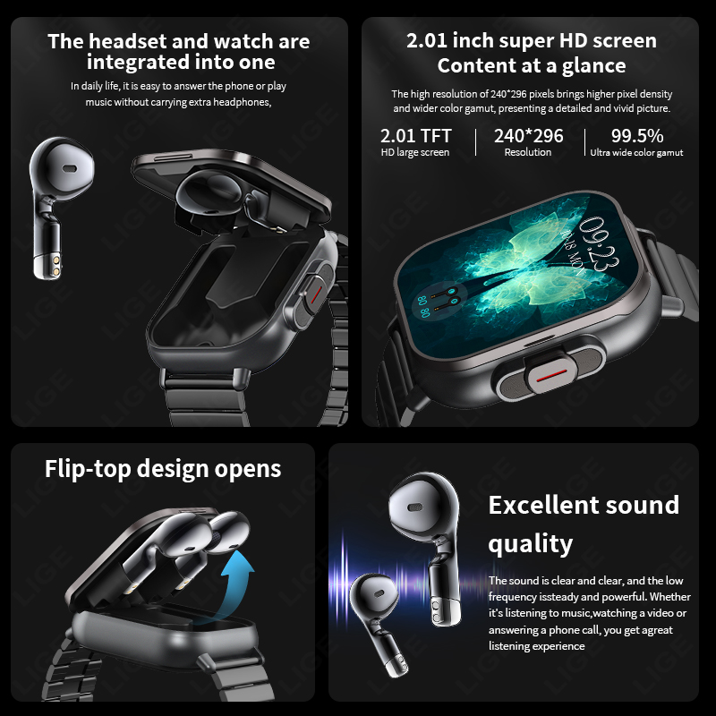 NFC Smart Watch TWS 2-in-1 Hea - Smartwatch Headset recensione e prezzo