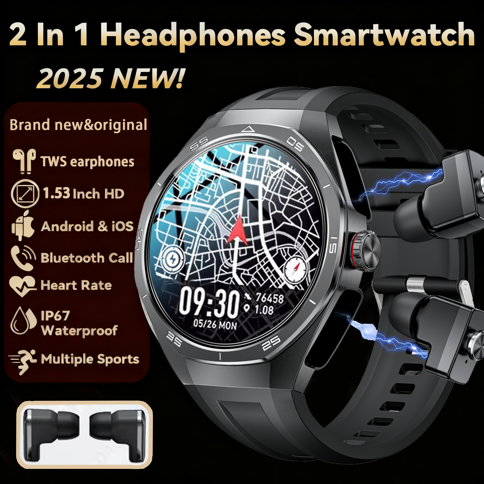 NFC Headset Smart Watch 2 in 1 - Smartwatch Headset recensione e prezzo