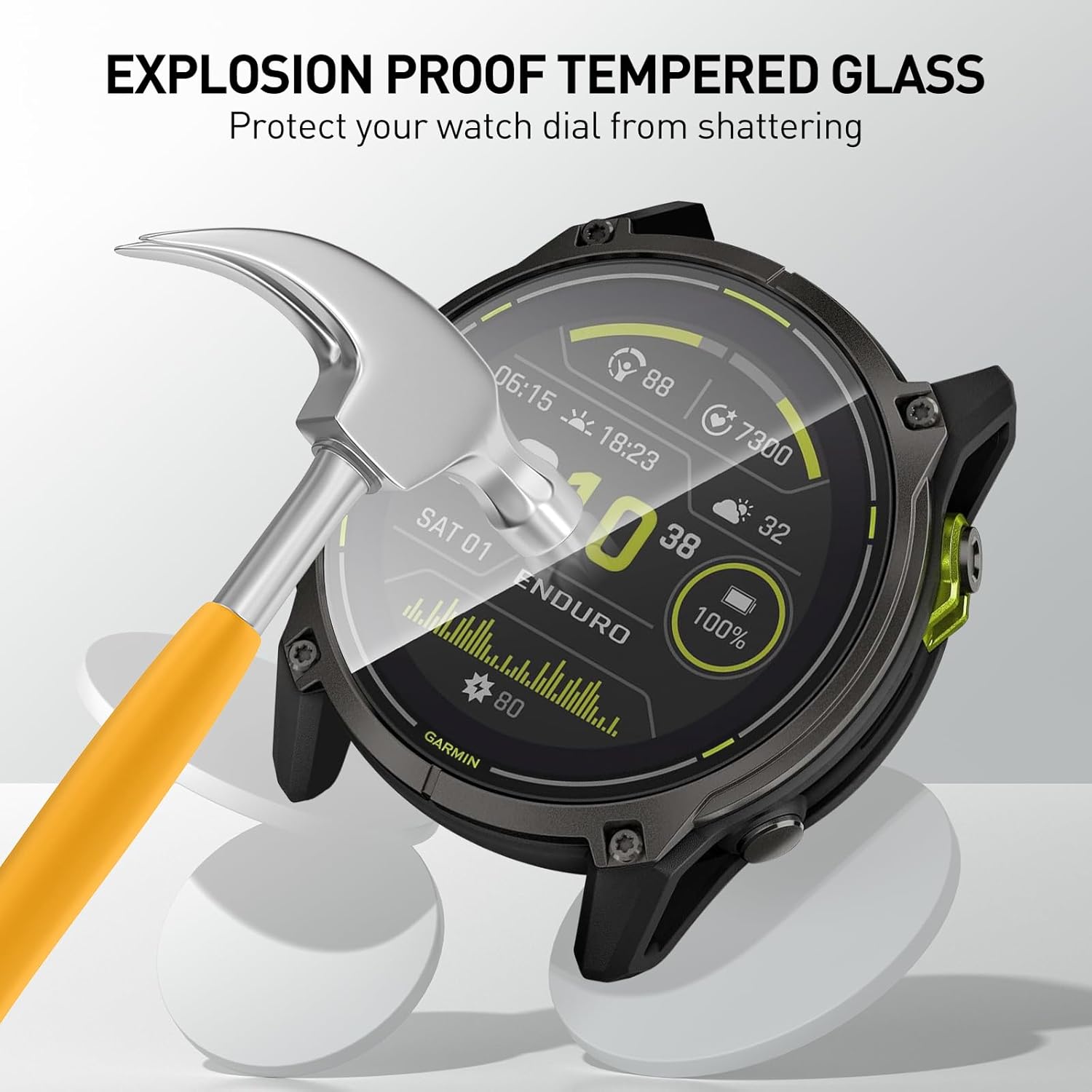 Tempered Glass Films For Garmi - Watch Face Protector recensione e prezzo