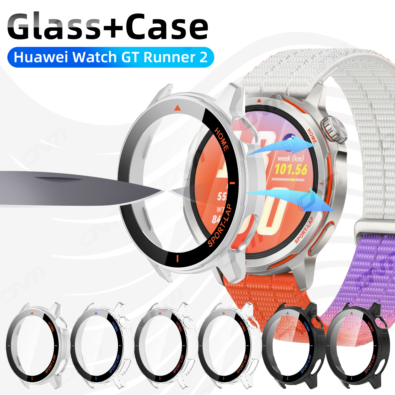 PC Case+Tempered Glass For Hua - Titan Smartwatch Accessories recensione e prezzo