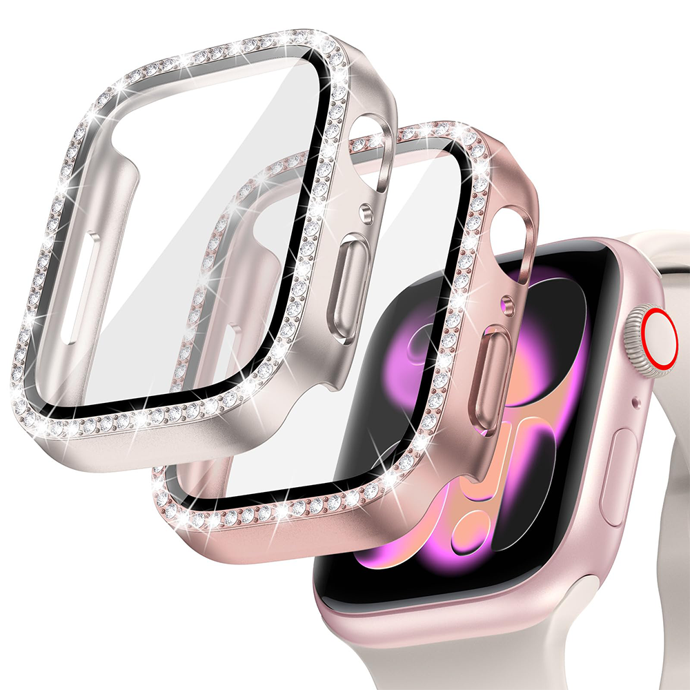 Diamond Case+Glass For Apple w - Smartwatch Band Accessories recensione e prezzo