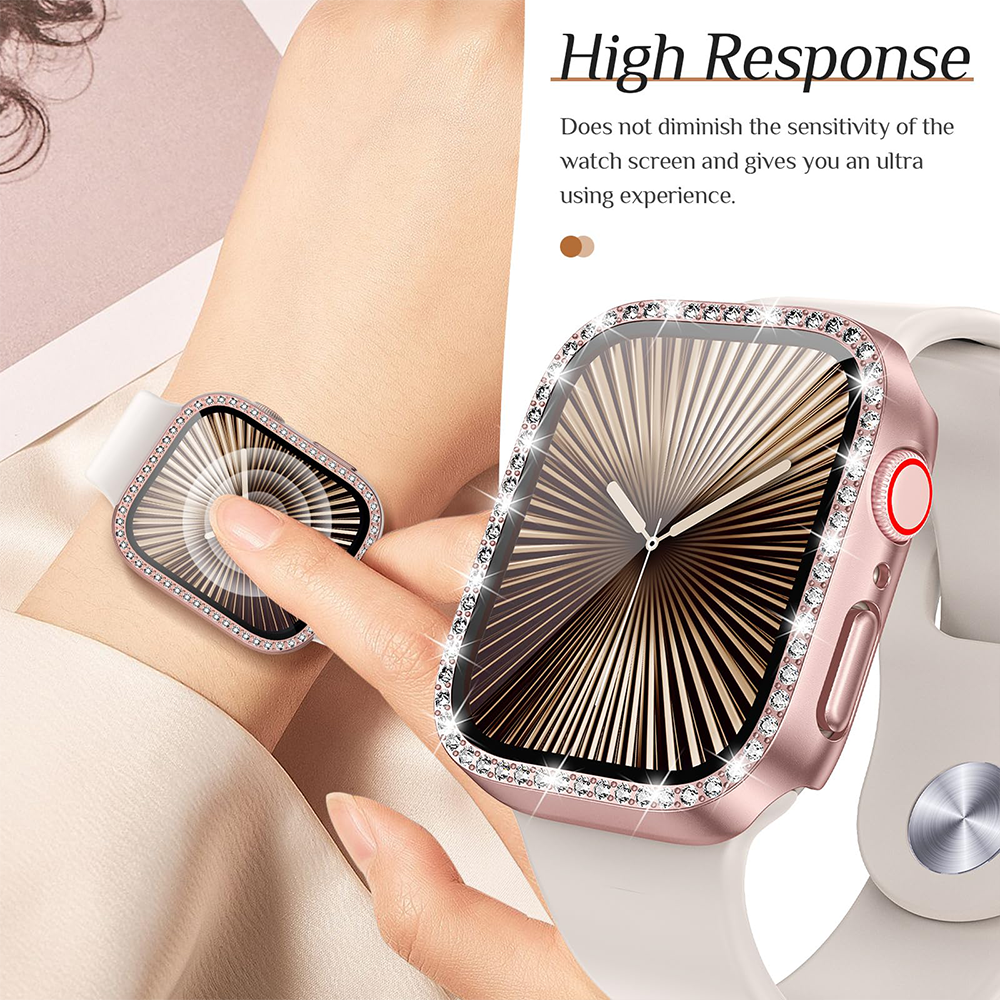 Diamond Case+Glass For Apple w - Smartwatch Band Accessories recensione e prezzo