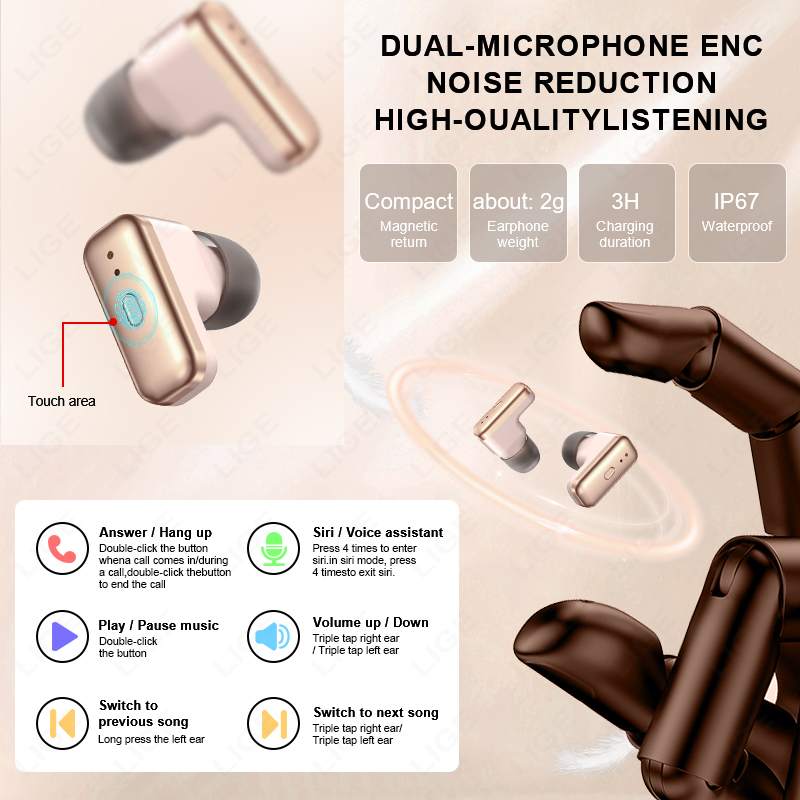 LIGE 2 In 1 TWS Headset Smart  - Smartwatch Headset recensione e prezzo