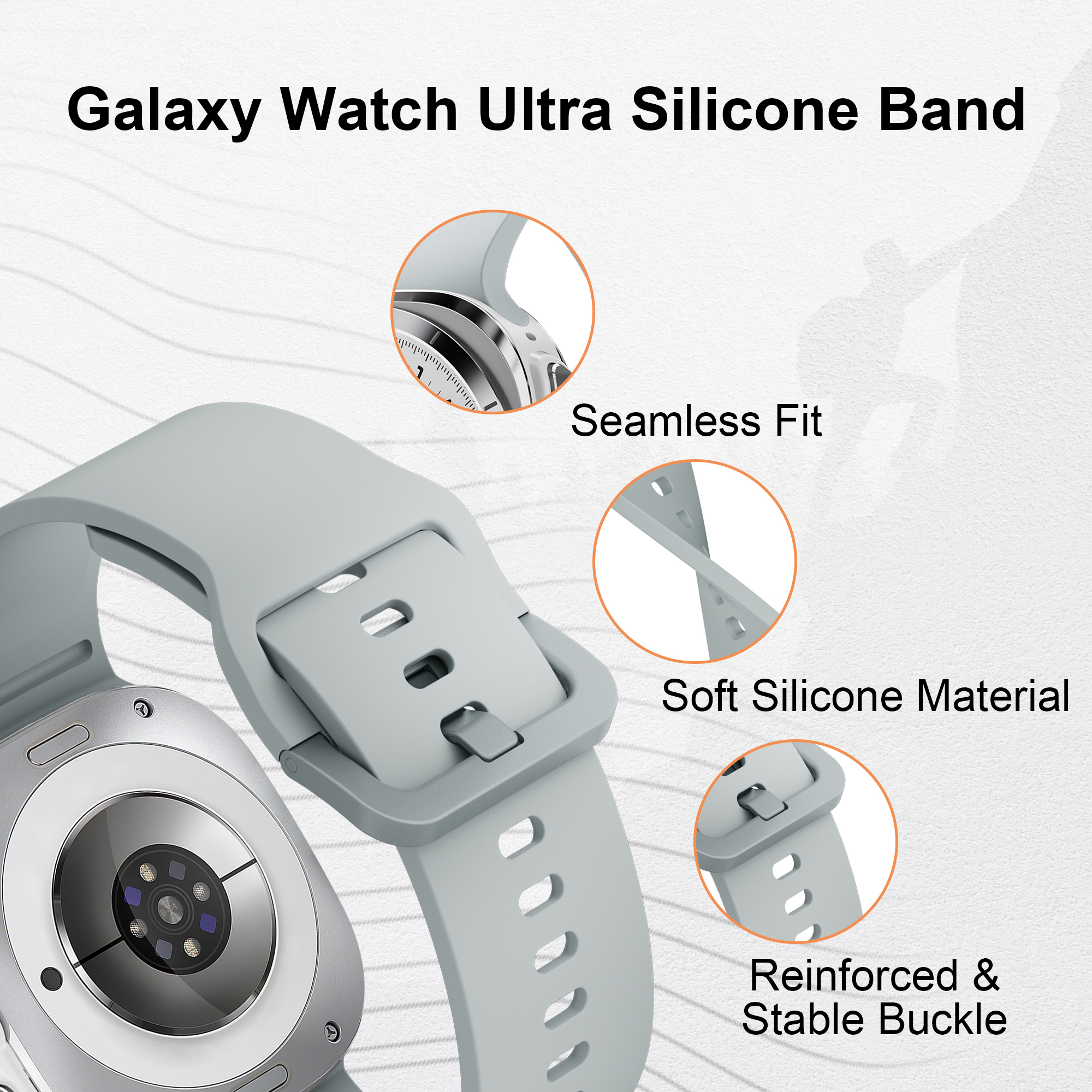 Original Silicone Band For Sam - Samsung Smartwatch Ultra Accessories recensione e prezzo
