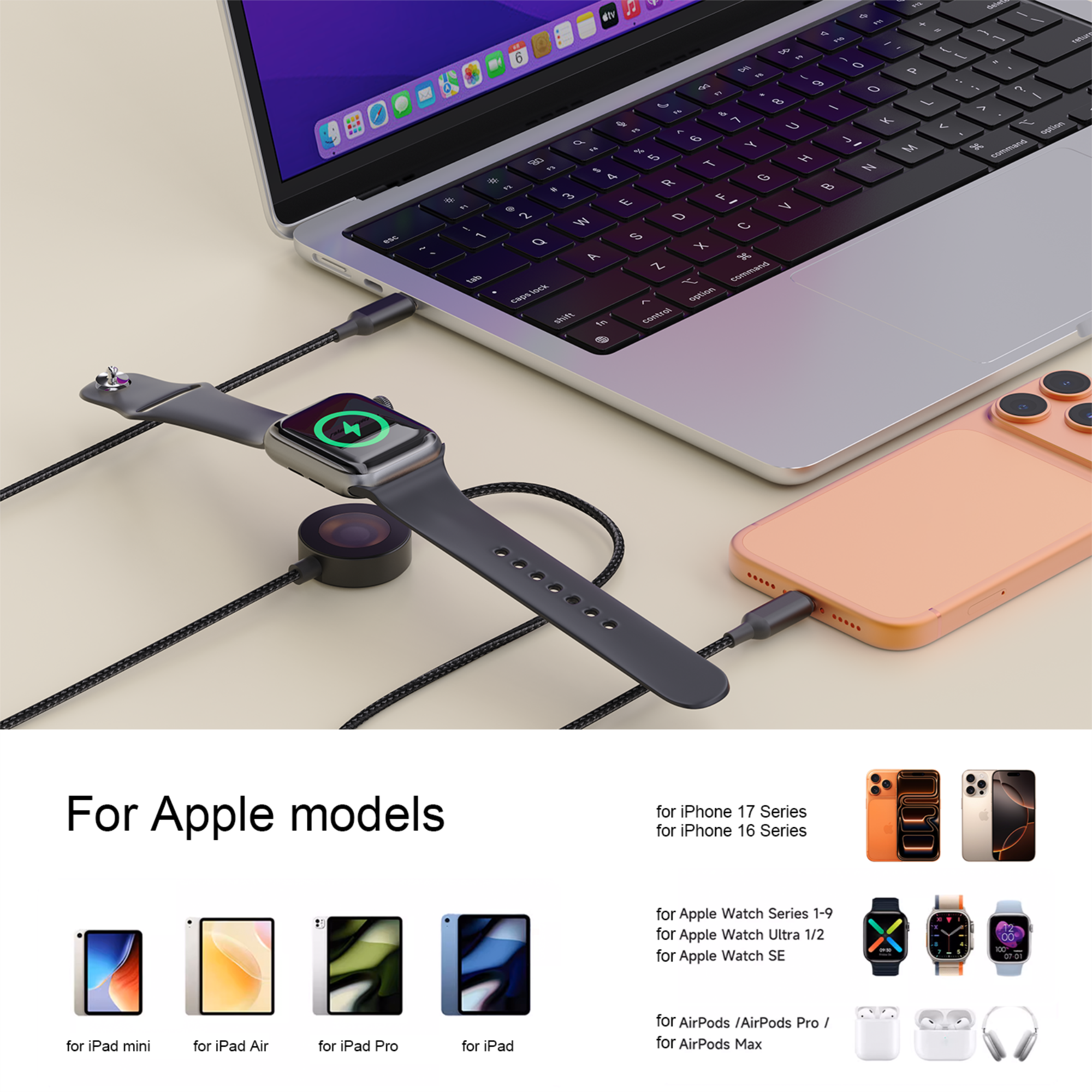 Bonola 2 in 1 Fast Watch Charg - Watch Charger Cable recensione e prezzo