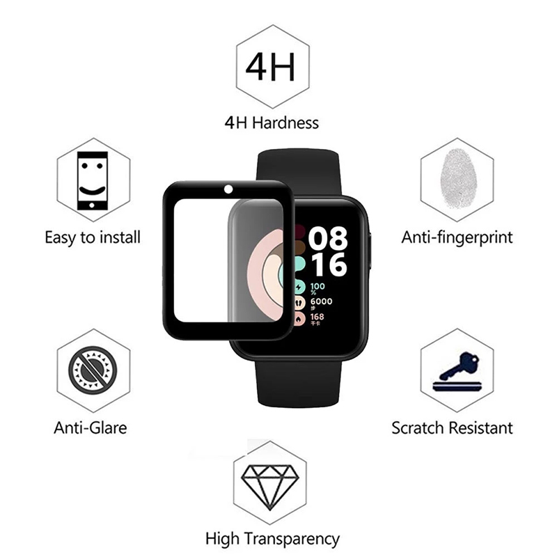 2 Pcs Tempered Glass for Redmi - Xiaomi Smartwatch Accessories recensione e prezzo