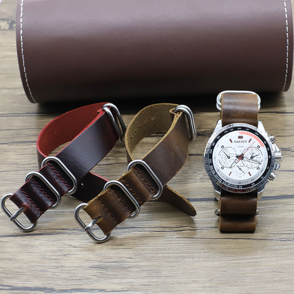 Genuine Leather Watch Band 18m - Nylon Nato Strap recensione e prezzo