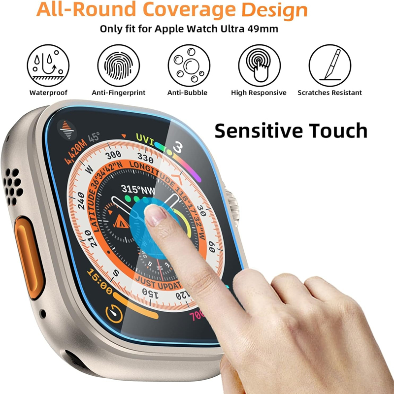 Tempered Glass For Apple Watch - Watch Face Protector recensione e prezzo