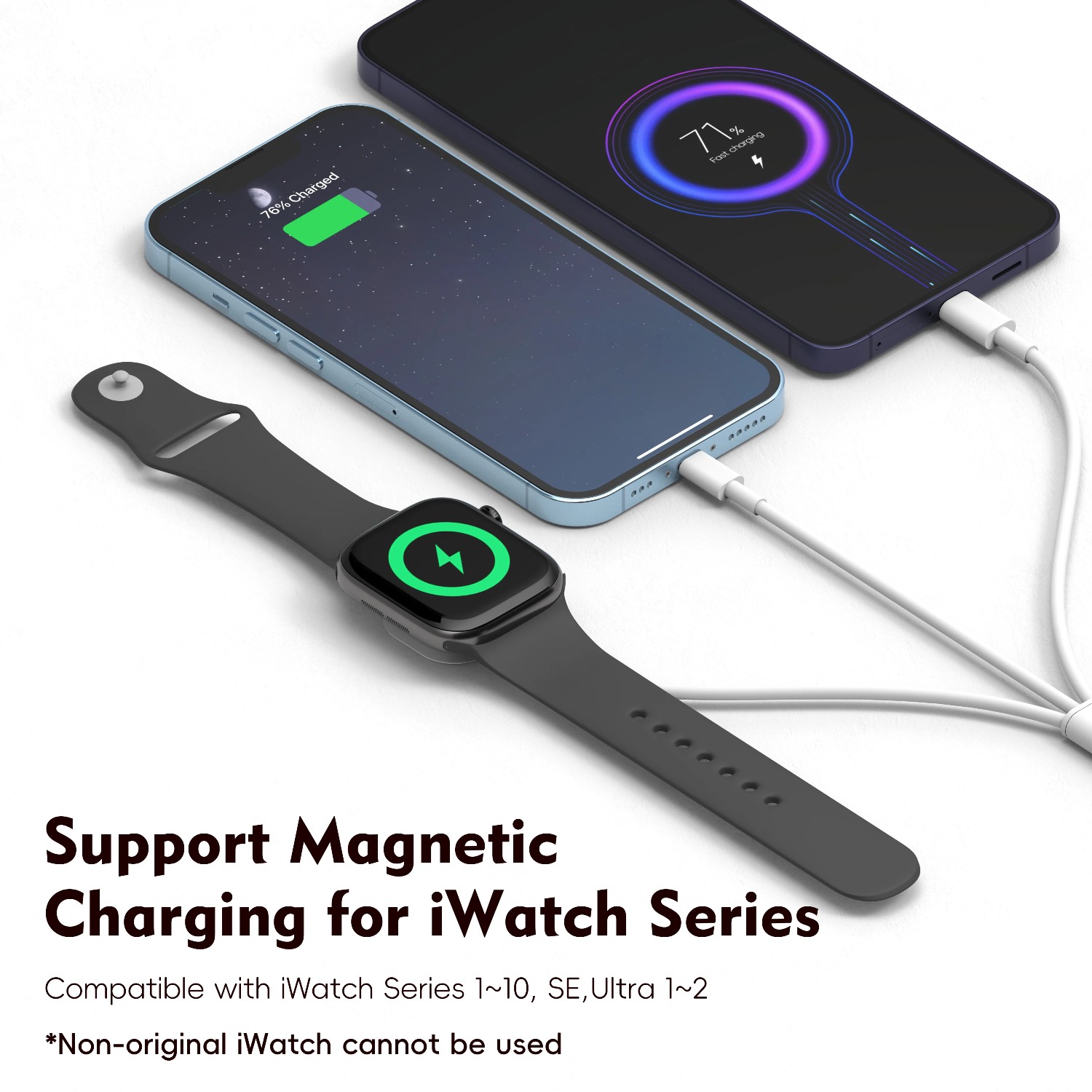 3 in 1  Magnetic Watch Charger - Watch Charger Cable recensione e prezzo