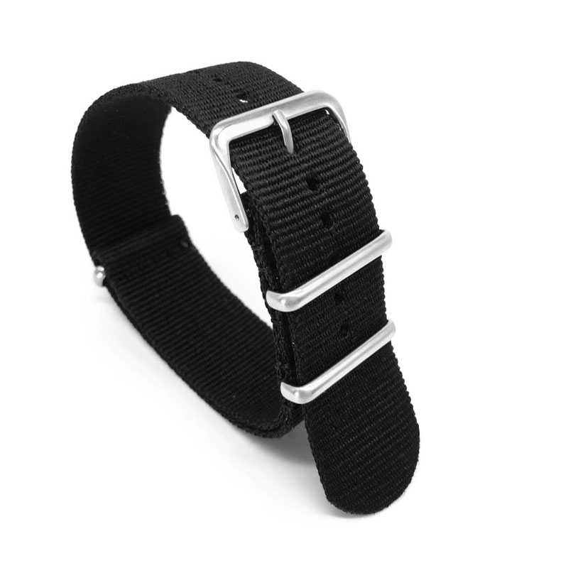 Black Nylon Strap for 16mm 18m - Nylon Nato Strap recensione e prezzo