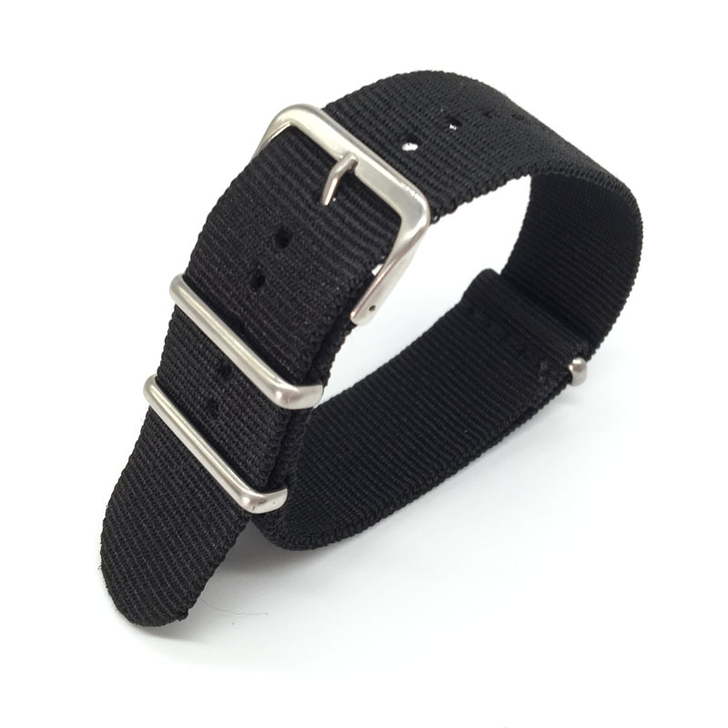Black Nylon Strap for 16mm 18m - Nylon Nato Strap recensione e prezzo