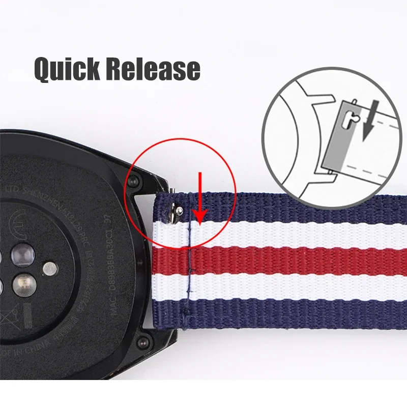 20mm 22mm Woven Nylon Strap fo - Nylon Nato Strap recensione e prezzo