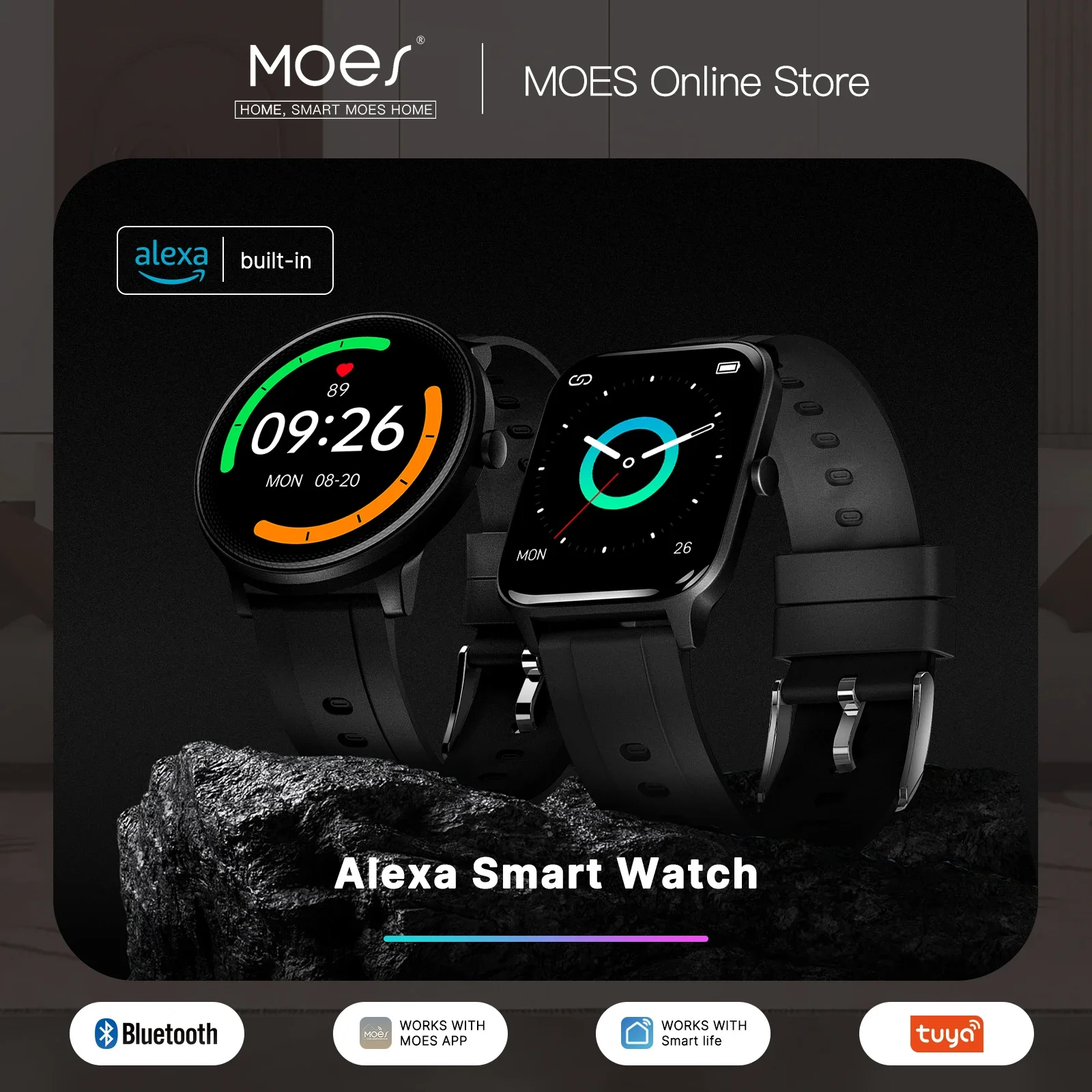 MOES Smart Watch Alexa Built-i - Smartwatch Touch recensione e prezzo