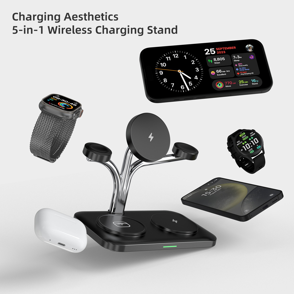 5 IN 1 Magnetic Wireless Charg - Watch Charger Cable recensione e prezzo