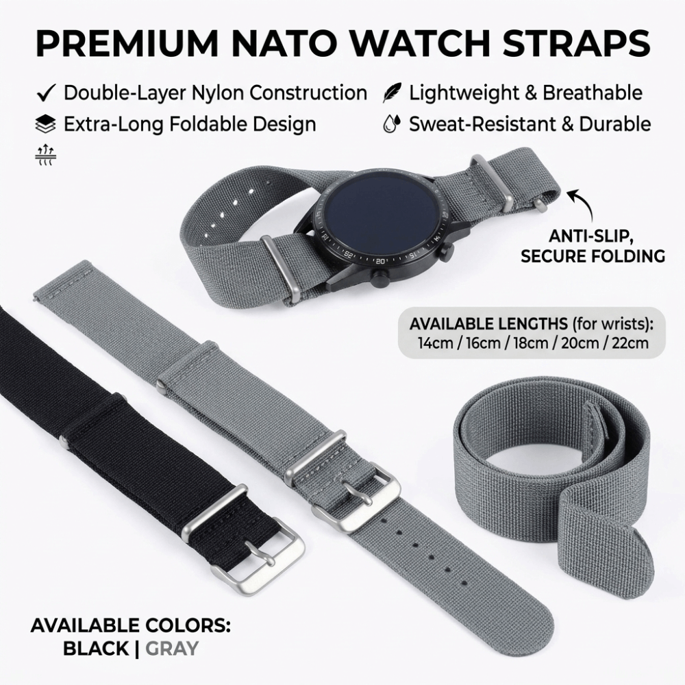 14/16/18/20/22mm NATO Watch Ba - Nylon Nato Strap recensione e prezzo