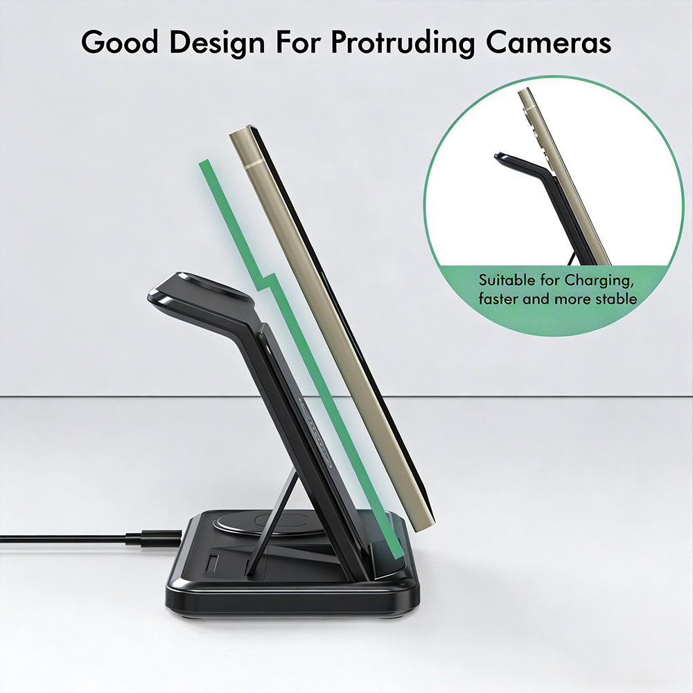 3 in 1 Wireless Charger Stand  - Watch Charger Cable recensione e prezzo